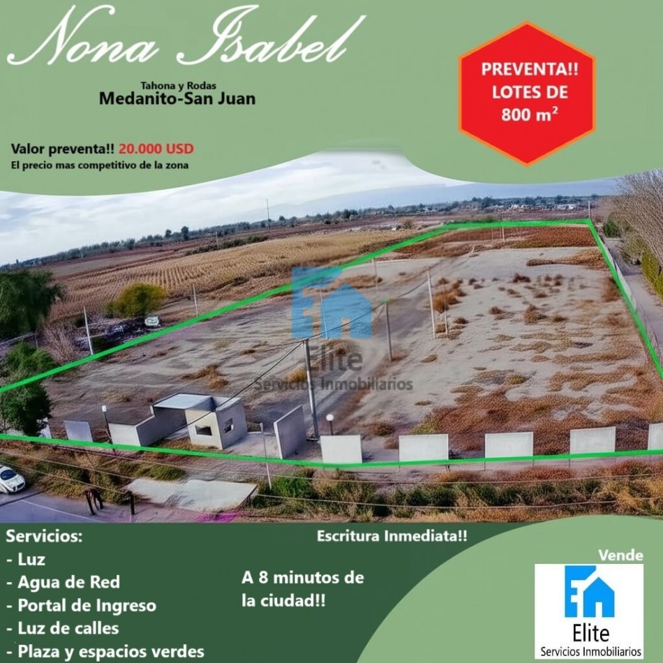 Lote 800m en el Medanito -Ubicadisimo a 10m del centro