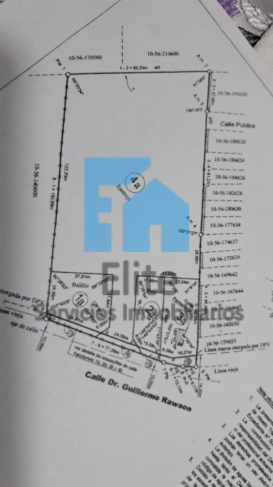 Lote En Albardon, Calle Rawson A Metros Ruta 40