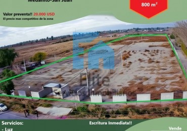 Lote 800m en el Medanito -Ubicadisimo a 10m del centro